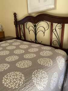 Queen Size Bed with Base mattress on Sale