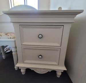 Bedside Table /Drawer (X1) - Timber Chic French Country