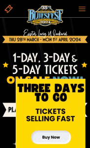 bluesfest byron three day ticket for this easter long weekend
