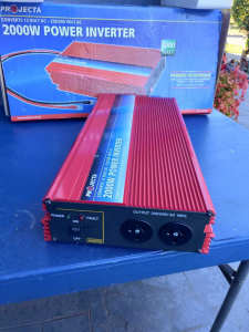 Projecta Inverter 12vdc to 220/240v 2000w please note this is brand ne