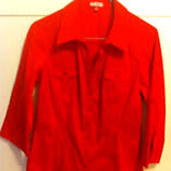 Smart ladies stunning red work shirt - size 10