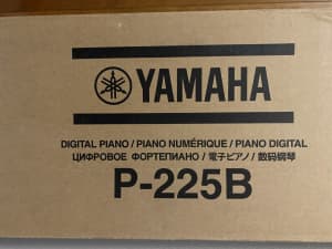 YAMAHA P-225 88 note Piano & Yamaha L-200 Black Matching Wooden Stand.