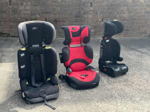 3 toddler car seats and booster seats