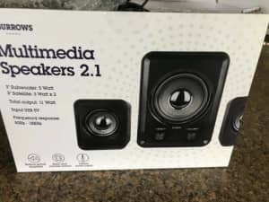 j burrows multimedia speakers 2.1