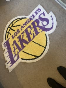 Lakers floor rug sale