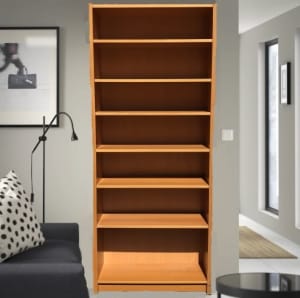 ONE 60x201cm 7 Shelf IKEA Birch Laminate Bookshelf Display Case