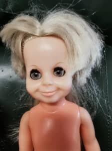 Vintage Ideal Grow Hair Velvet Doll From The Crissy Famil