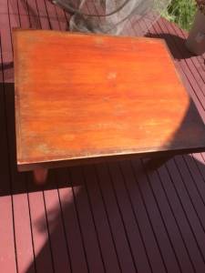 LOW SQUARE WOODEN TABLE