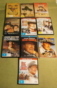DVDs JOHN WAYNE Westerns Bulk 10 Films DVD