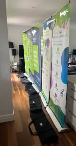 PREMIUM RETRACTABLE BANNER STANDS X5 & cases ($15 each / $50 for 5)