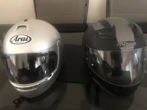Motorbike helmets and jackets