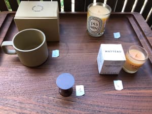 Dyptique & Maison Balzac Candles, Vitra Eames Stool & Hasami Mug