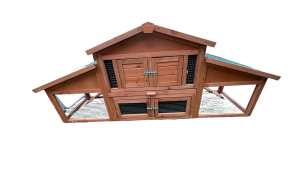 Rabbit Hutch Chicken Coop Large Run Wooden ASSEMBLED *PICKUP/DELIVERY*
