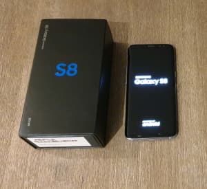 Samsung Galaxy S8 Mobile Smartphone. Works well. Crack as in photos..