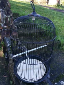Black bird cage 55x33cm