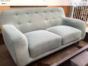 Teal two seater sofa in VGC