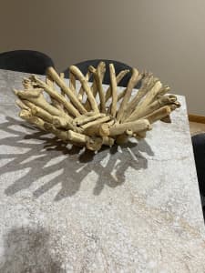 Decorative drift wood bowl
