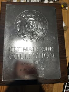 Deluxe coin collection folder incomplete