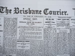New Special Courier Mail Heritage Edition wrap around Gallipoli ANZACS