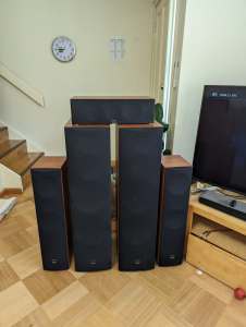 Dali Speakers Blue Series 1000, 8008, 3003 Total 5 Speakers Complete