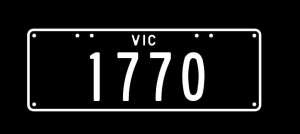 Victorian Number Plate 1770