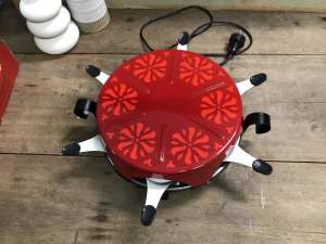 Retro Swiss Raclette grill
