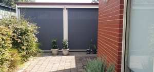 Pergola with blinds
