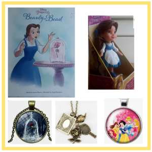 NEW Belle/Beauty and the Beast Book and Doll and Jewellery