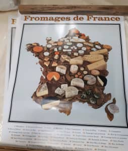 CHEESES OF FRANCE POSTER