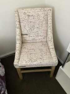 Patterned Contemporary Armchair 