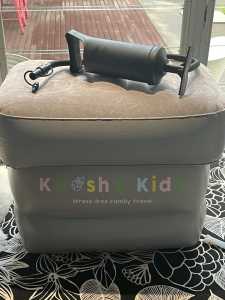 Kooshy kids travel cushion, used once only, with manual pump $40