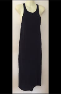 BASSIKE Organic Cotton Curved Hem Dress Black XS