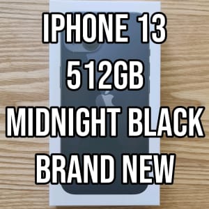 Apple Iphone 13 Black Colour 512GB Brand New Australian Model