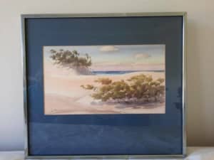 Leith Angelo water colour painting 'Fraser Island Glimpse' 425 x 243