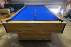 Hand built coin operated 8×4 slate pool table