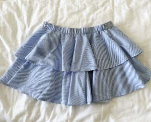 Rumour Boutique Blue Layered Ladies Short Skirt Sz 8