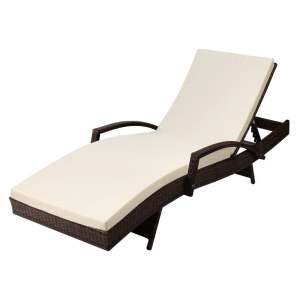Gardeon Sun Lounge Wicker Lounger Outdoor Furniture Beach Chair Patio