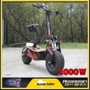 ASSASSIN USA EV2000 2000W BRUSHLESS 48V ELECTRIC SCOOTER OFFROAD