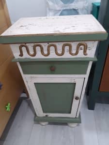 distressed cabinet