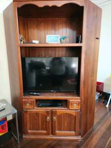 Solid wooden corner cabinet. For snake inclosure. FREE 