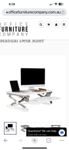 Large Sit Stand desk Height Adjustable Standing Desk Converter