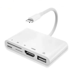 Lightning to HDMI Adapter 5 in 1 USB For iPhone/iPad/iPod