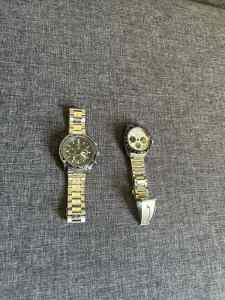 Men’s Stainless Steel Watches x2 - Brand: Seiko (second hand)