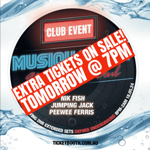 Pending 2 Tickets to Musiquarium - The Club Event, Extra Release tix
