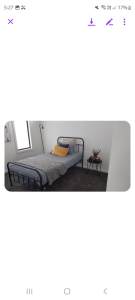 King single bed with mattress 