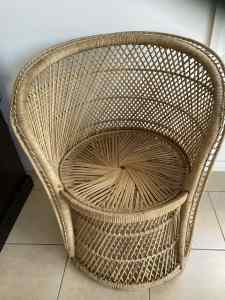Original peacock rattan tub chair