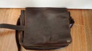 Leather handmade satchel bag cross body bag