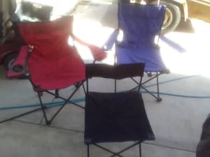 Camping chairs x3