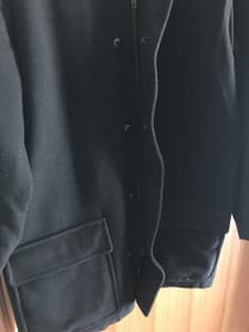 Black longline coat