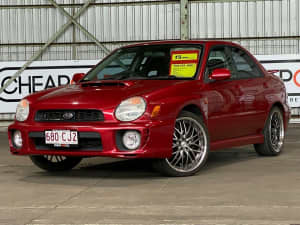 2001 Subaru Impreza S MY01 WRX AWD Red 5 Speed Manual Sedan